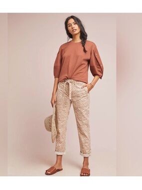 Anthropologie Wanderer Utility Pants in Leopard Size 27